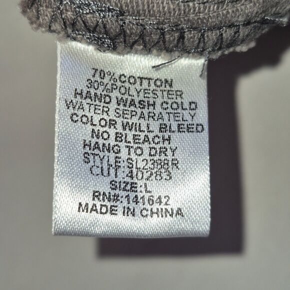 2 Corduroy Skirts, Gray and Red Size L, Cloud Ten & She+Sky, Gray Snaps, Red Zip - Picture 15 of 16